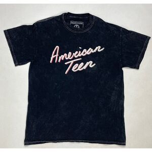 Khalid American Teen Graphic T-shirt Women Medium Black Acid Wash Music